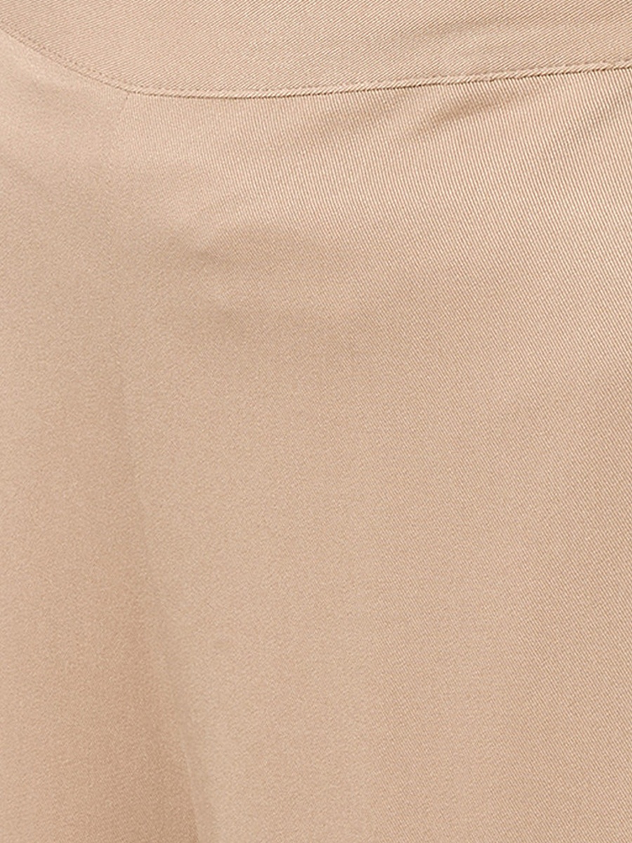 Relaxed Fit Palazzo Pants with Semi-Elastic Waistband