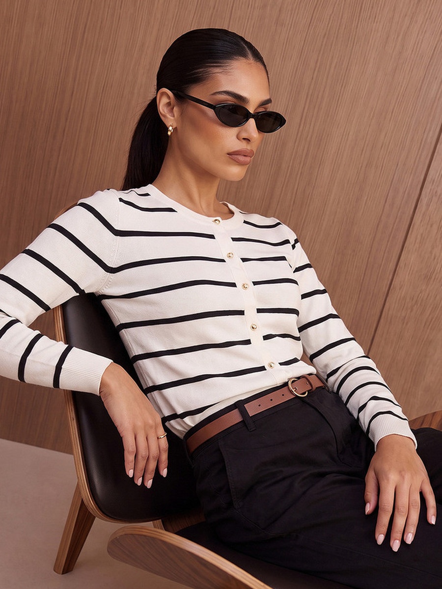 Striped Cardigan