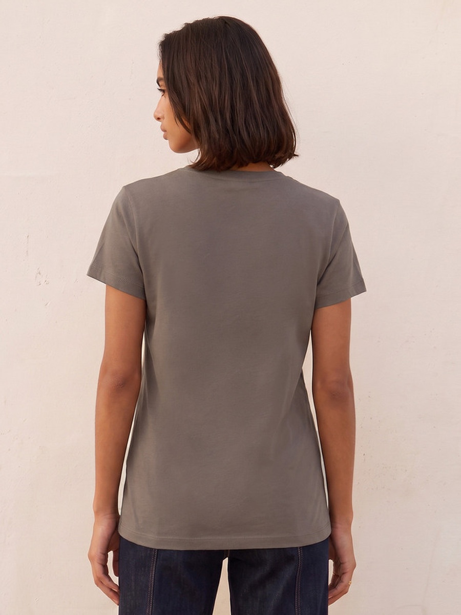 Cotton T-Shirt with Typographic Print