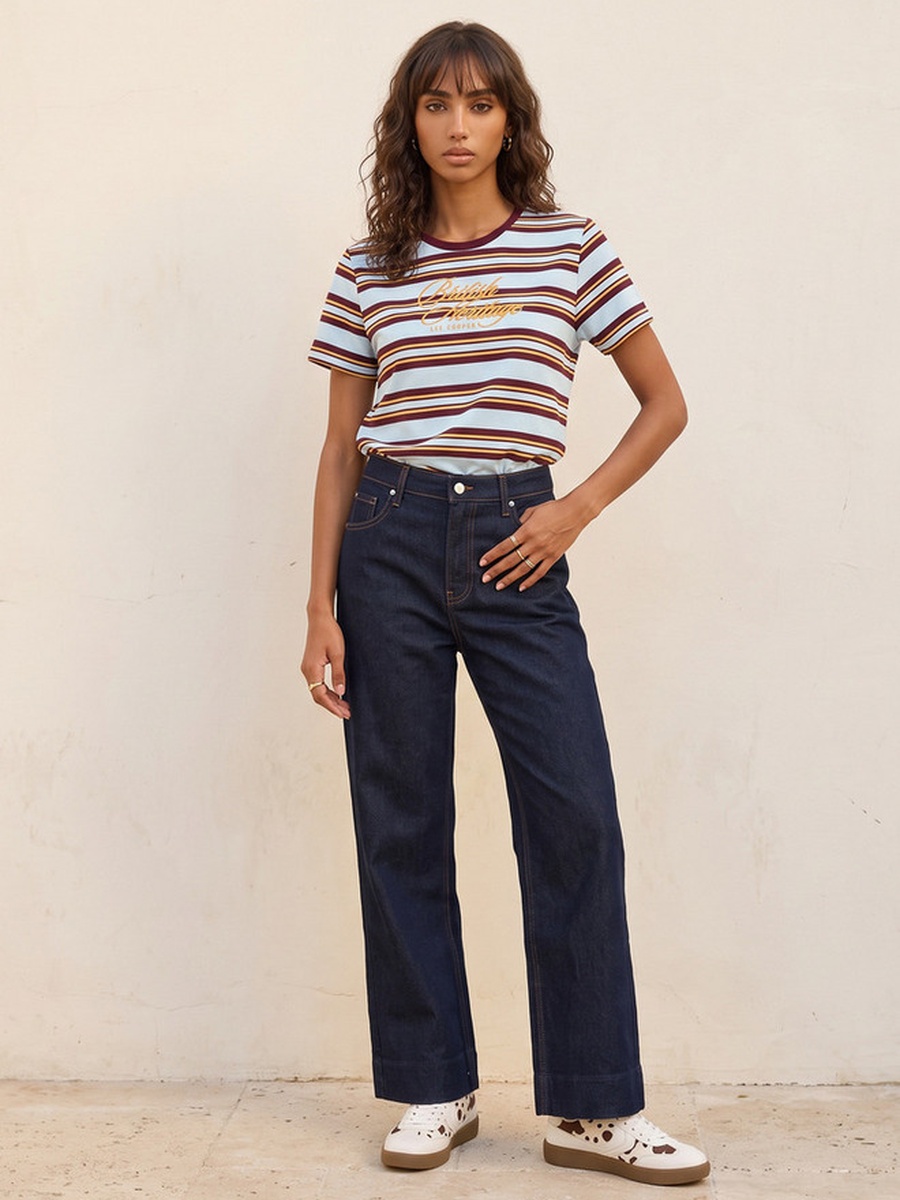 Relaxed Fit Cotton Embroidered T-Shirt
