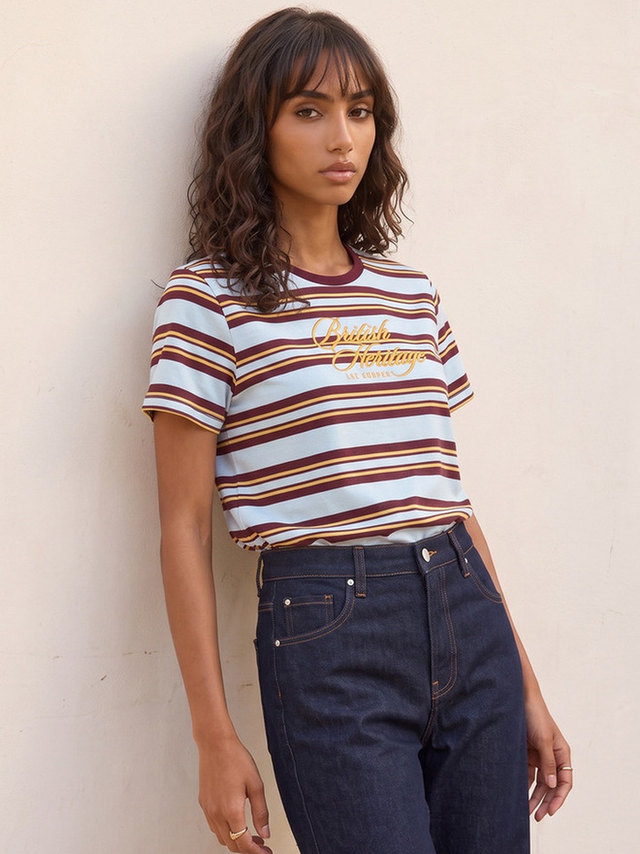 Relaxed Fit Cotton Embroidered T-Shirt