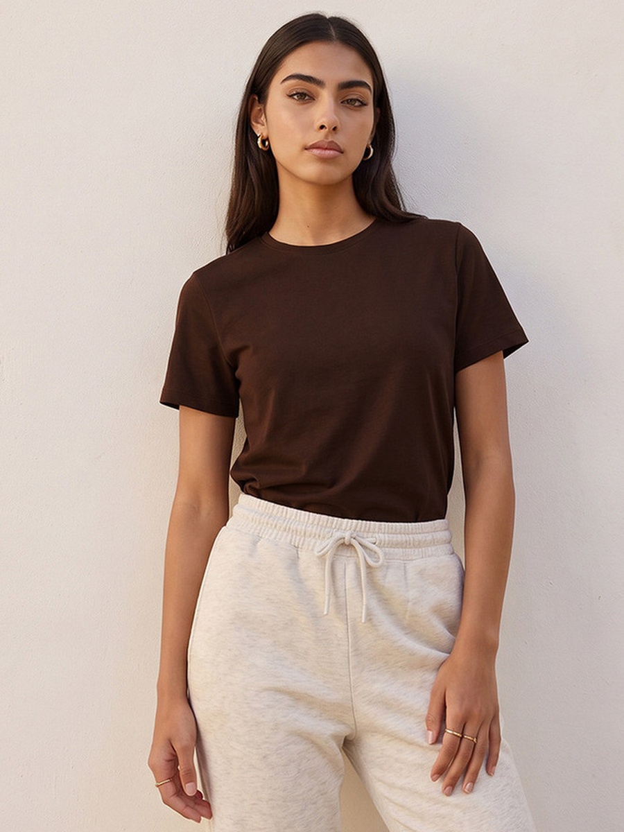 Plain Crew Neck T-Shirt