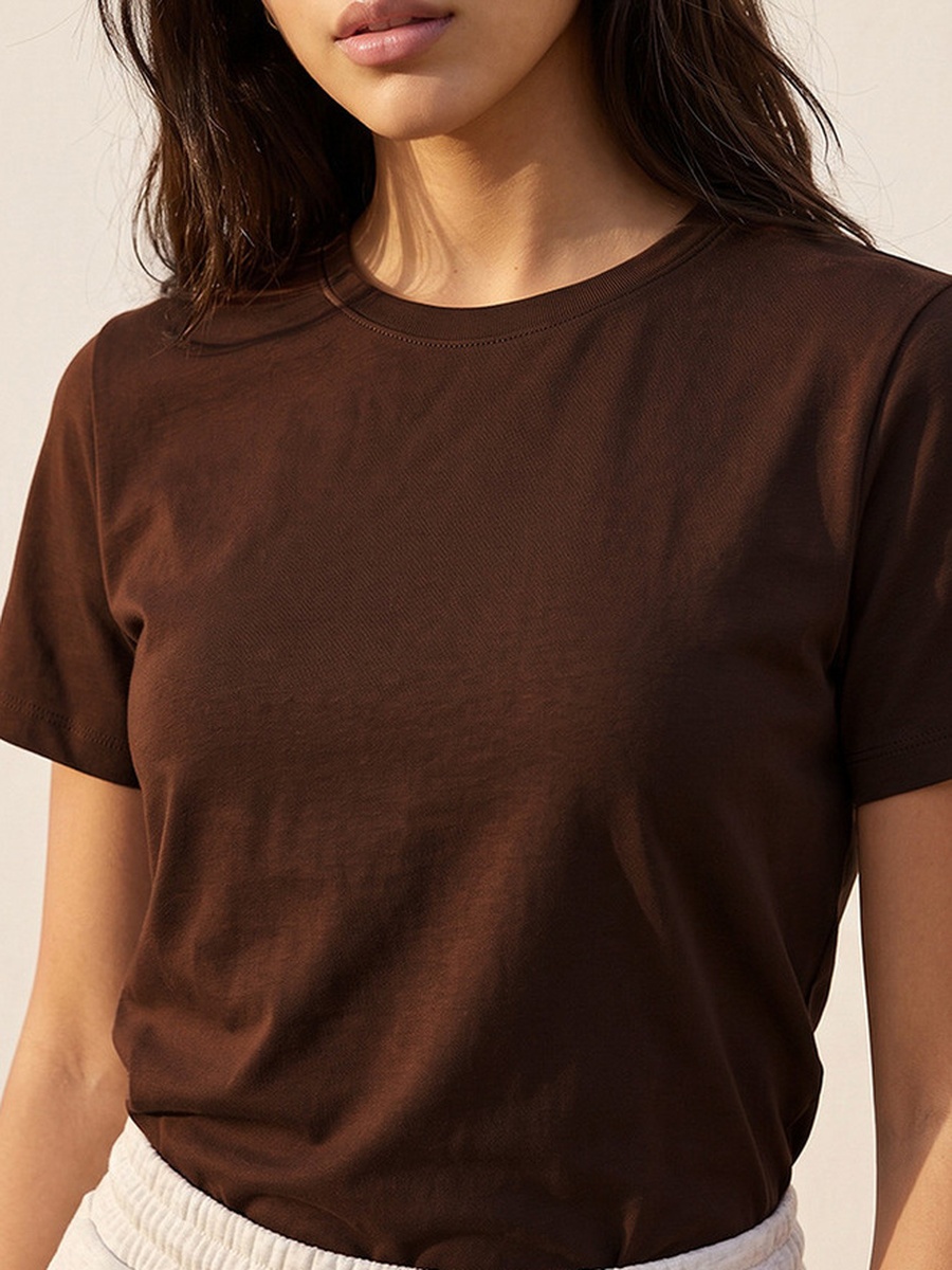 Plain Crew Neck T-Shirt