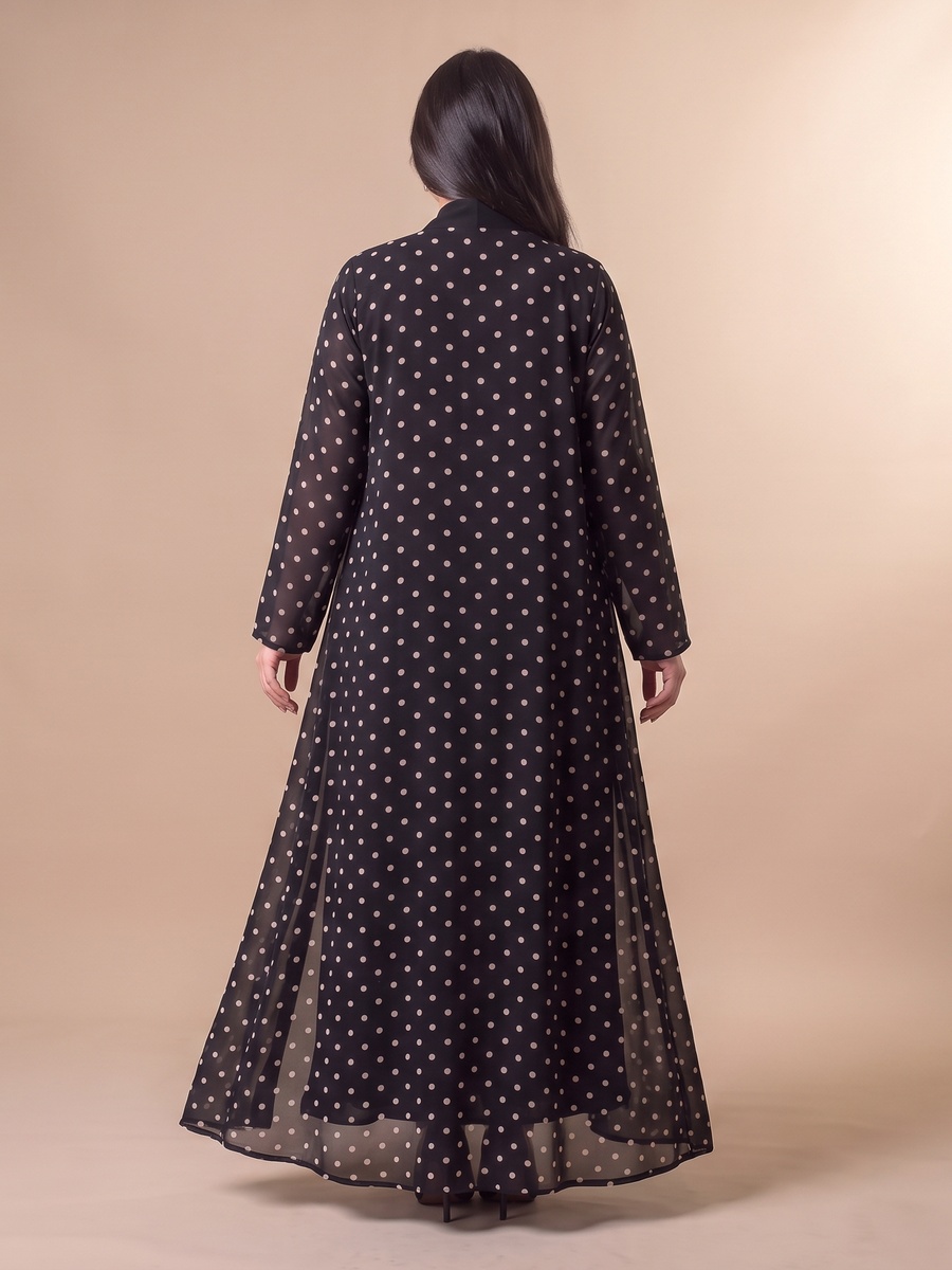 Black Polka Dot Abaya