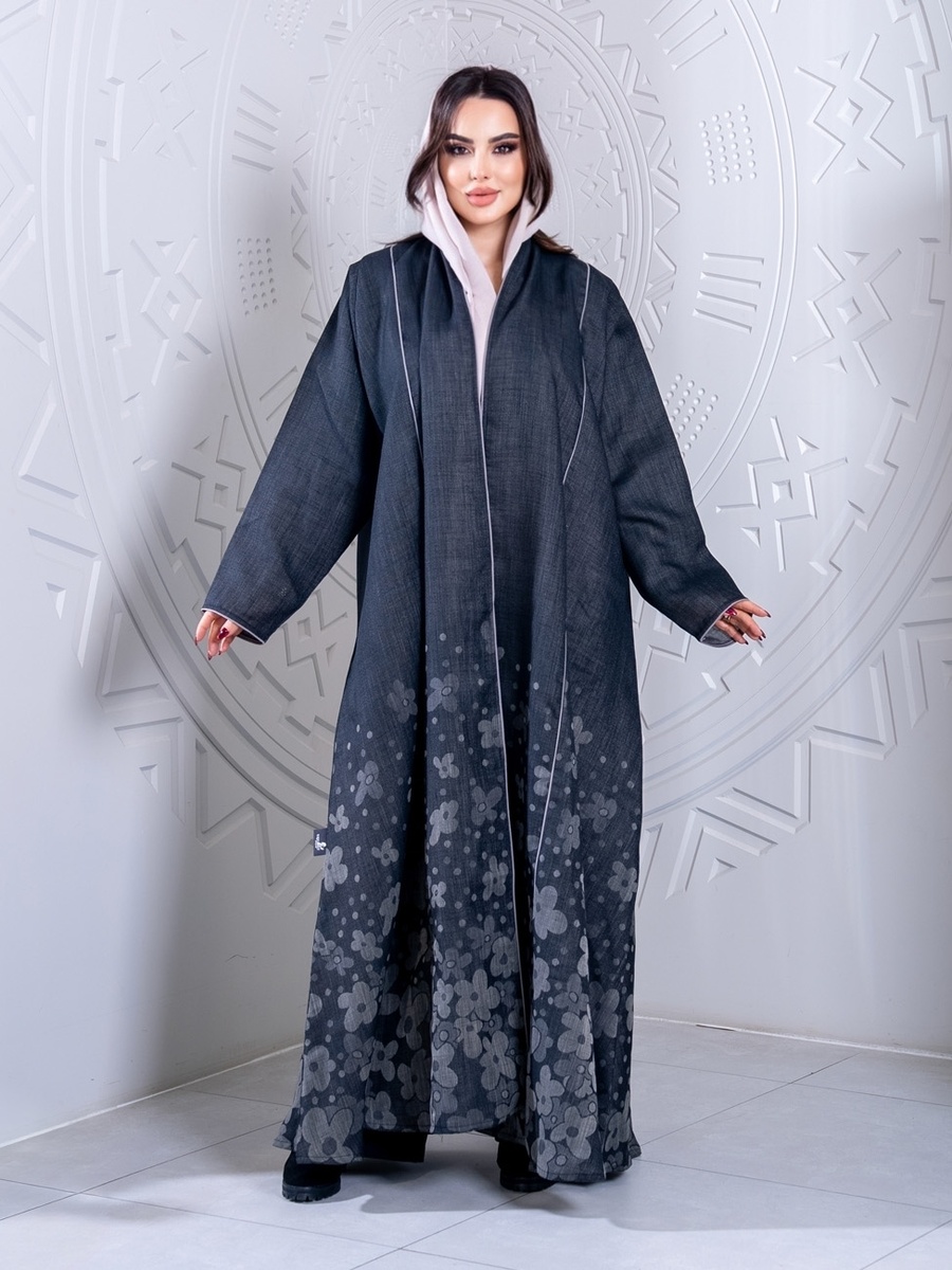 Black Piping Detail Abaya