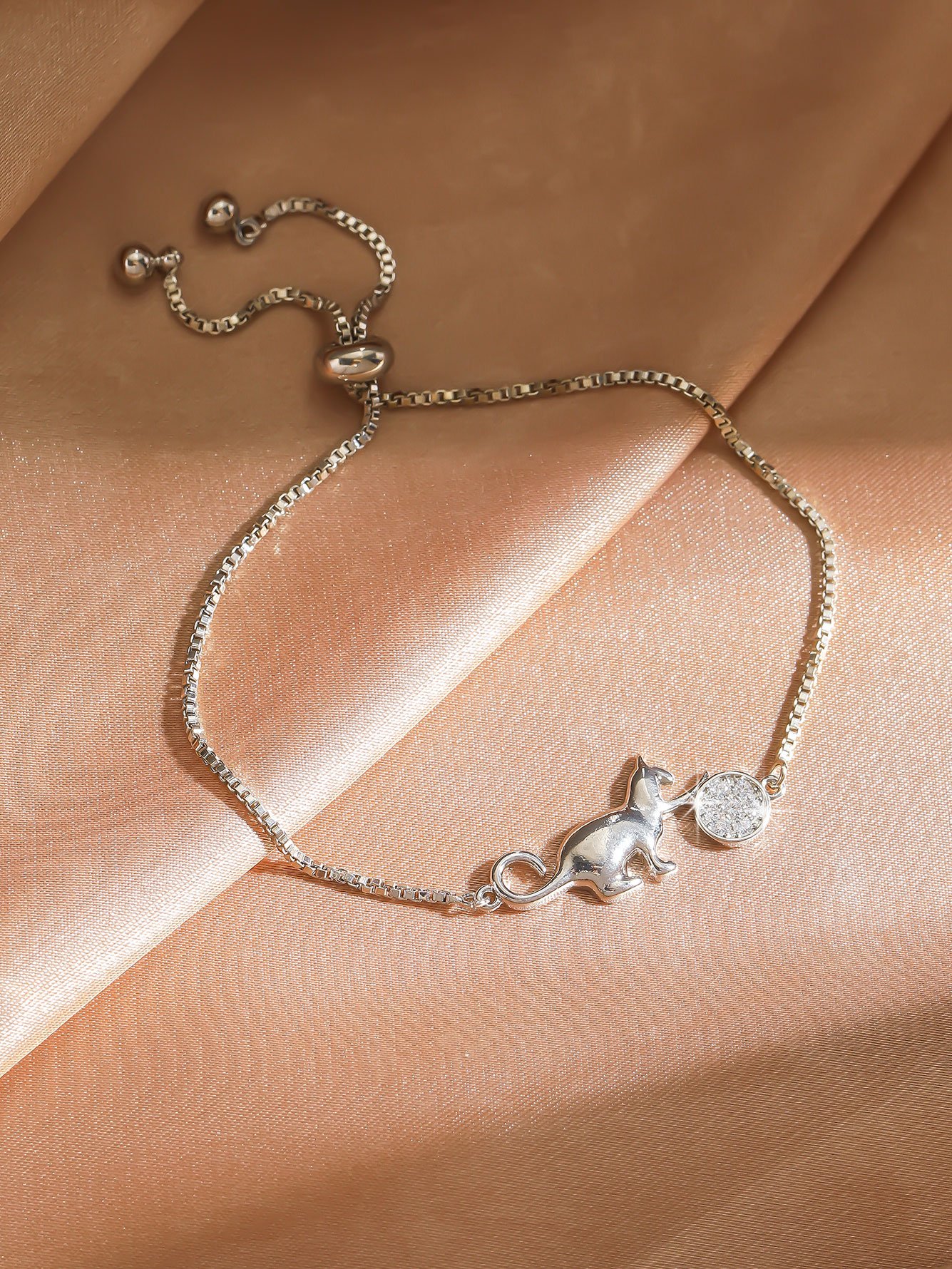 Silver Animal Link Bracelet
