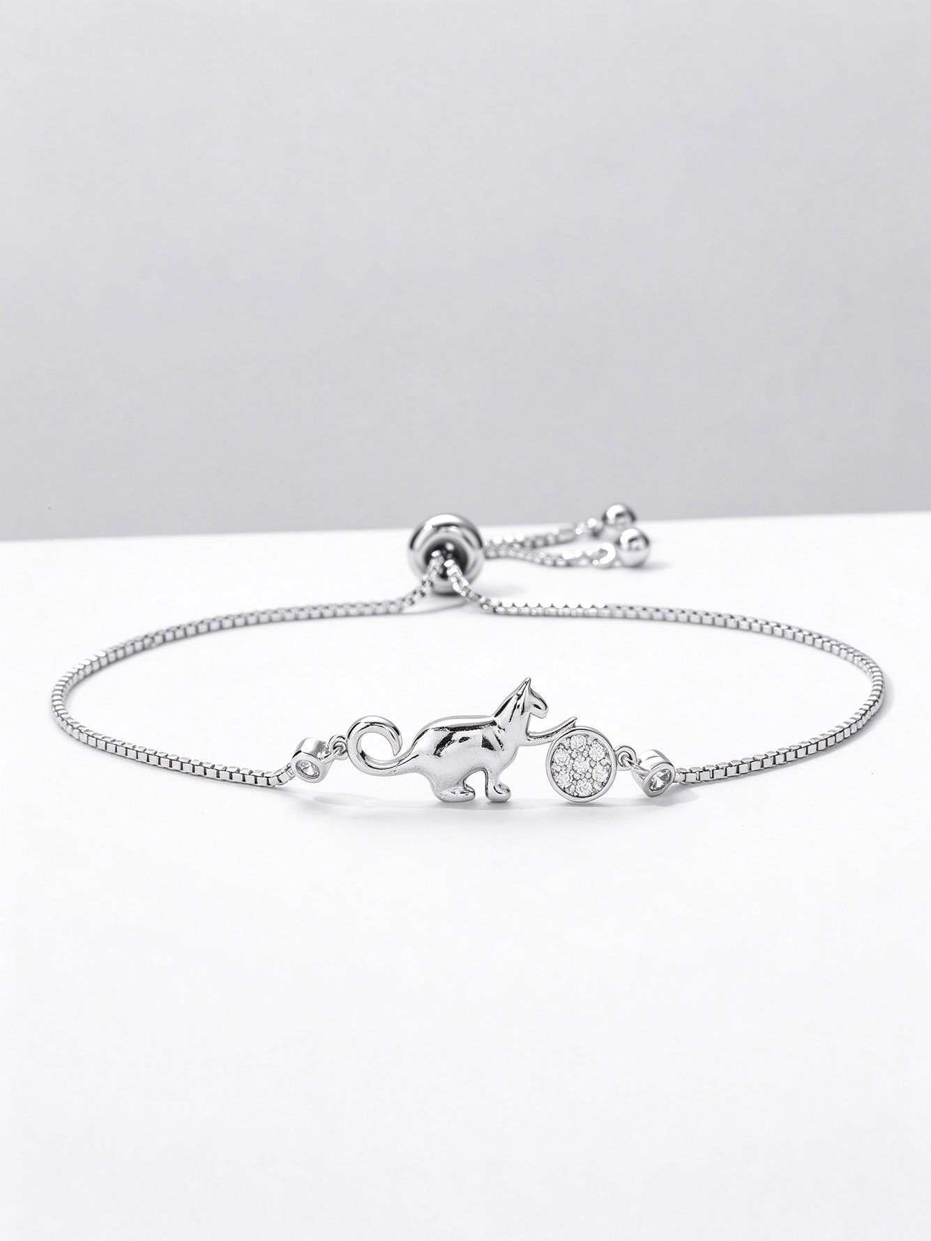 Silver Animal Link Bracelet