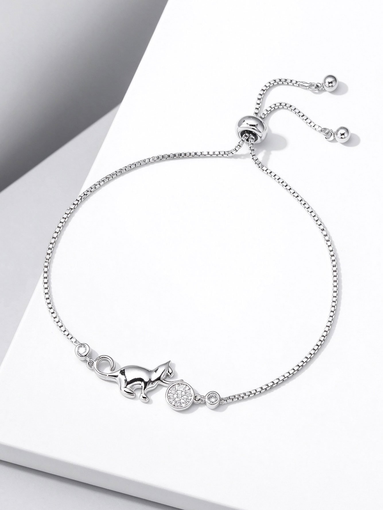 Silver Animal Link Bracelet
