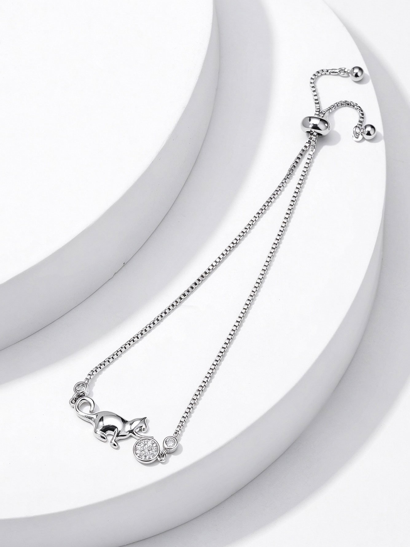 Silver Animal Link Bracelet