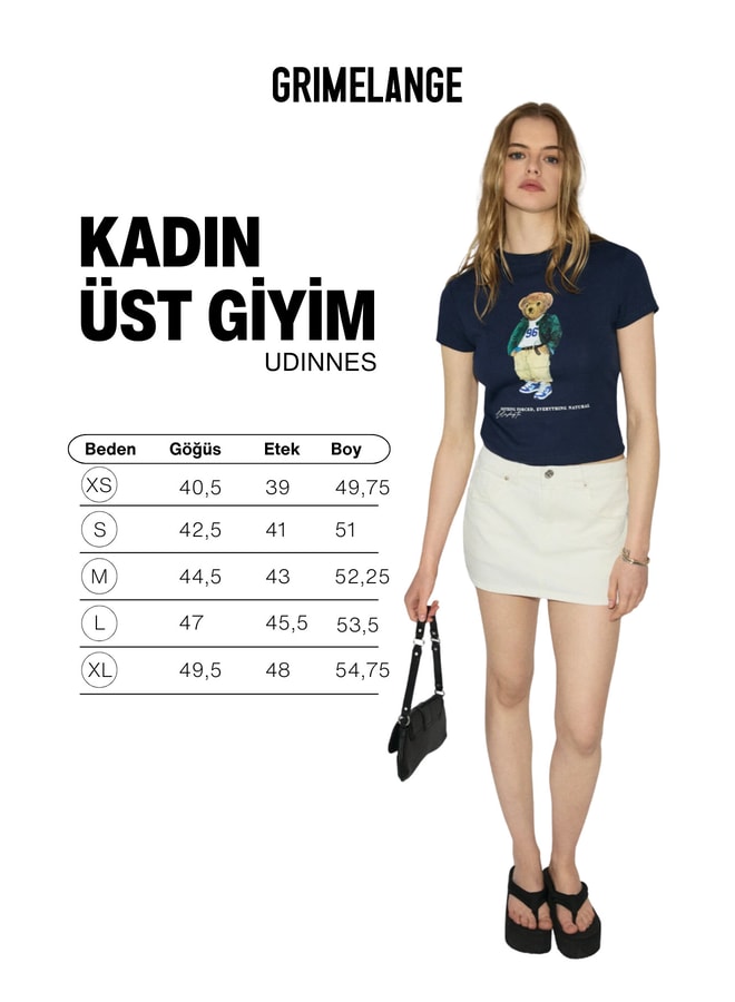 Navy Blue Graphic Round Neck Regular T-Shirt