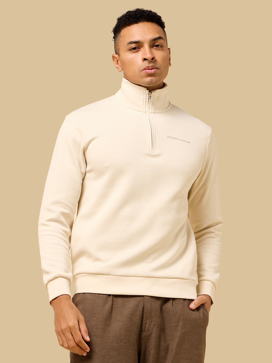 Regular Fit High Neck Sweatshirt