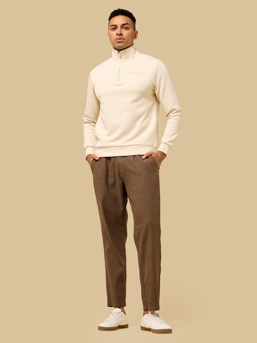 Regular Fit High Neck Sweatshirt
