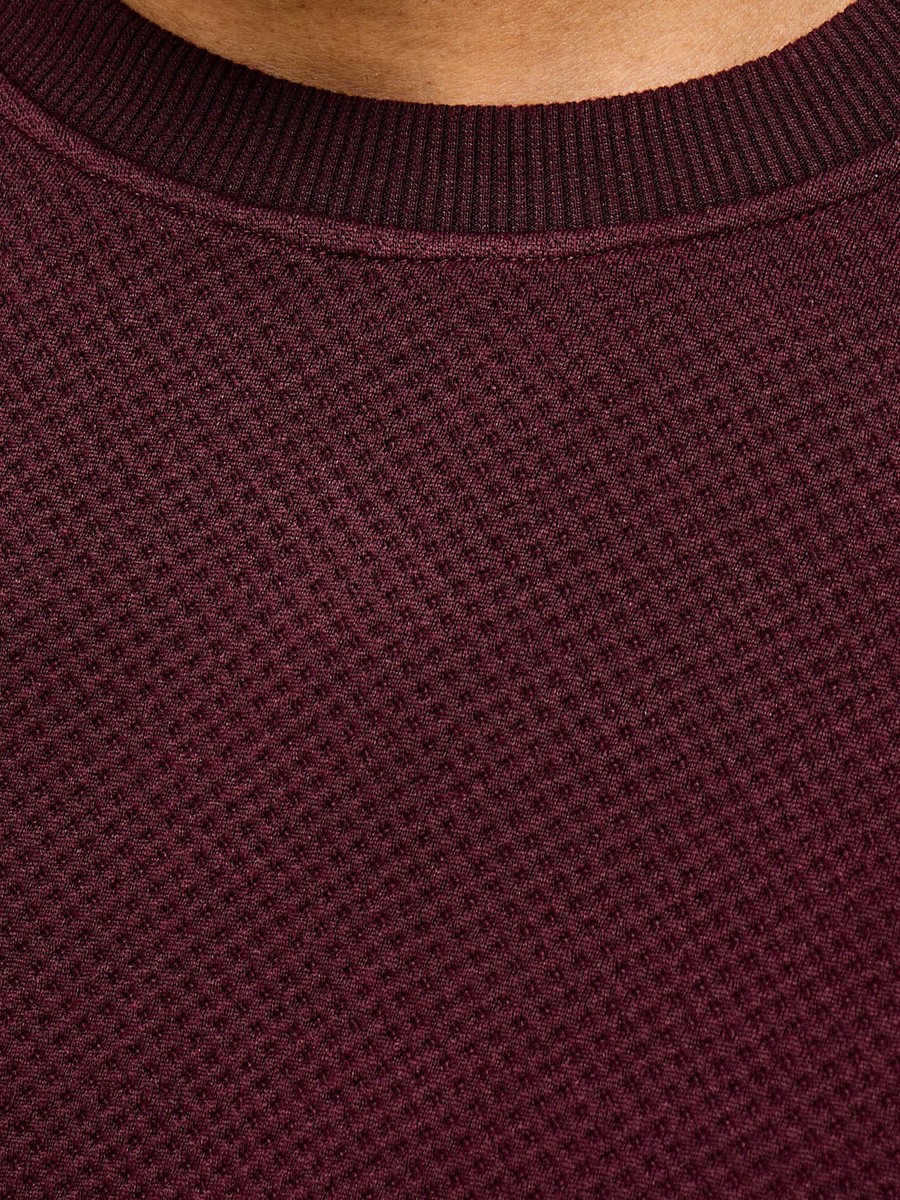 Waffle Textured Sweatshirt