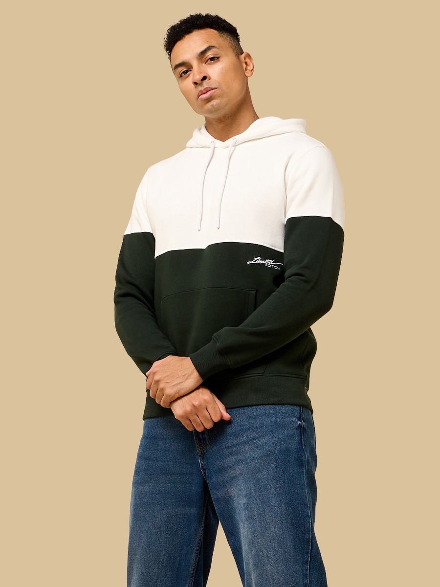Colourblock Hooded Sweatshirt