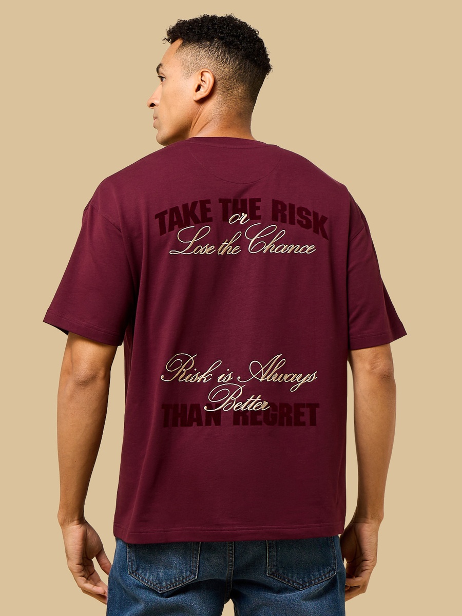Slogan Print Oversized T-Shirt