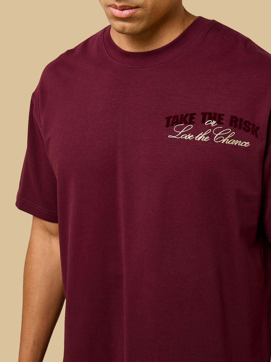 Slogan Print Oversized T-Shirt