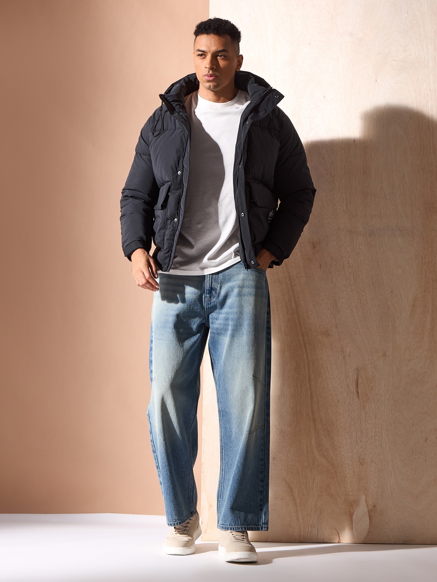 Hooded Utility Puffer Jacket