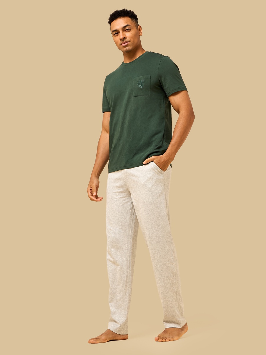Embroidered Cotton Pyjama Set