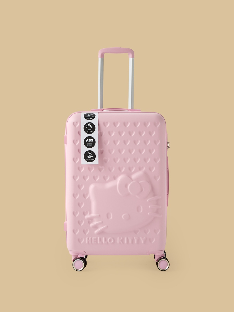 Hello Kitty Embossed Hardcase Trolley Bag