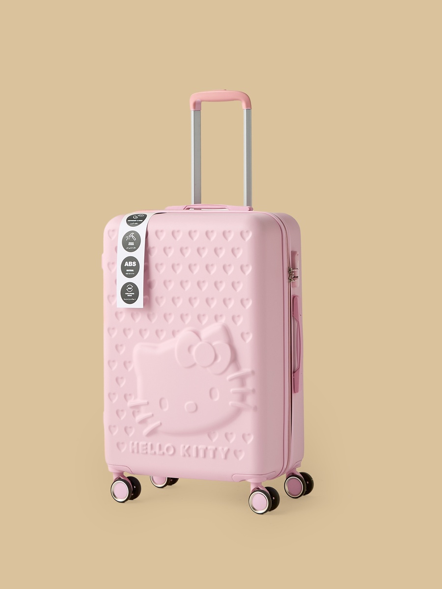 Hello Kitty Embossed Hardcase Trolley Bag