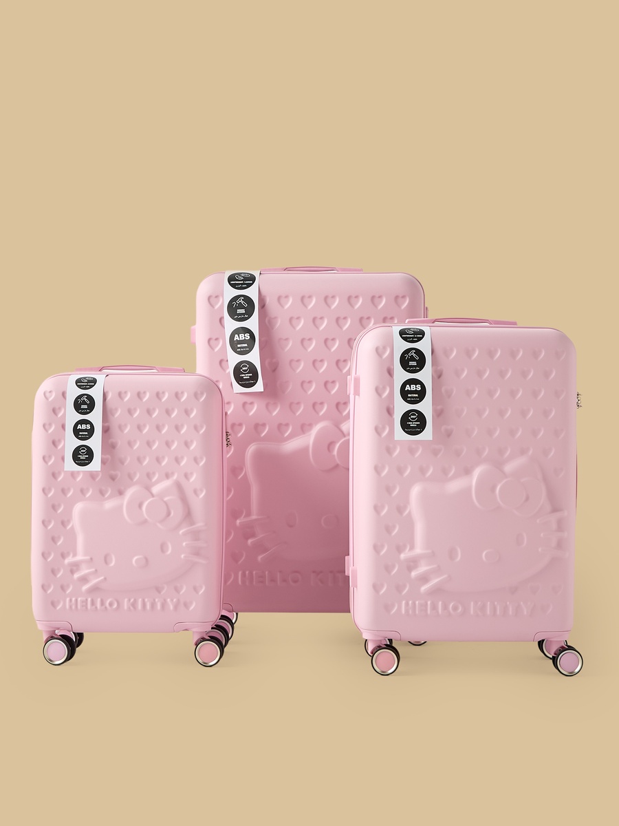 Hello Kitty Embossed Hardcase Trolley Bag