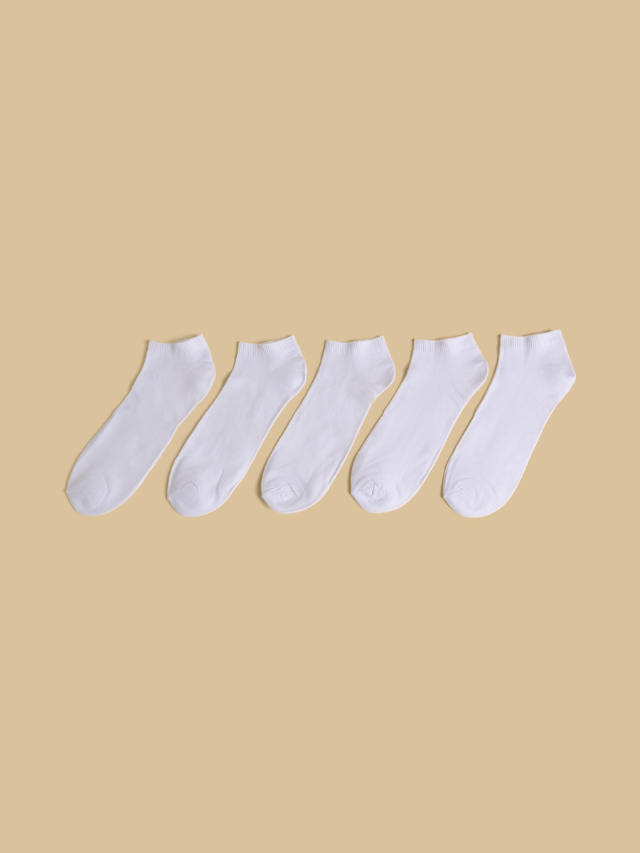 Pack of 5 - Plain Ankle Length Socks