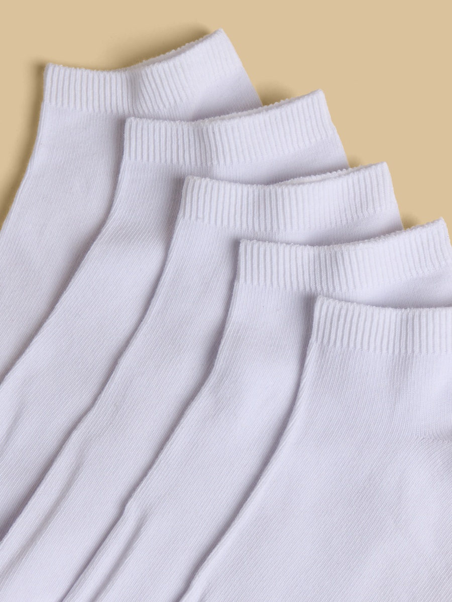 Pack of 5 - Plain Ankle Length Socks
