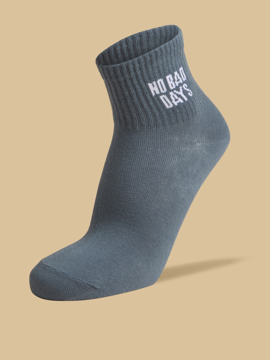 Pack of 5 - Slogan Print Ankle Length Socks