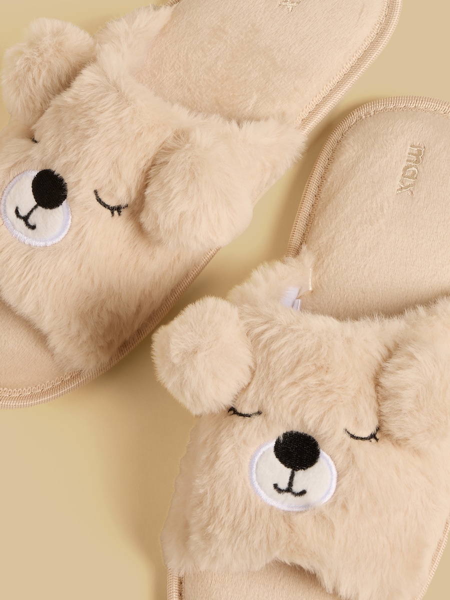 Applique Accent Bedroom Slippers