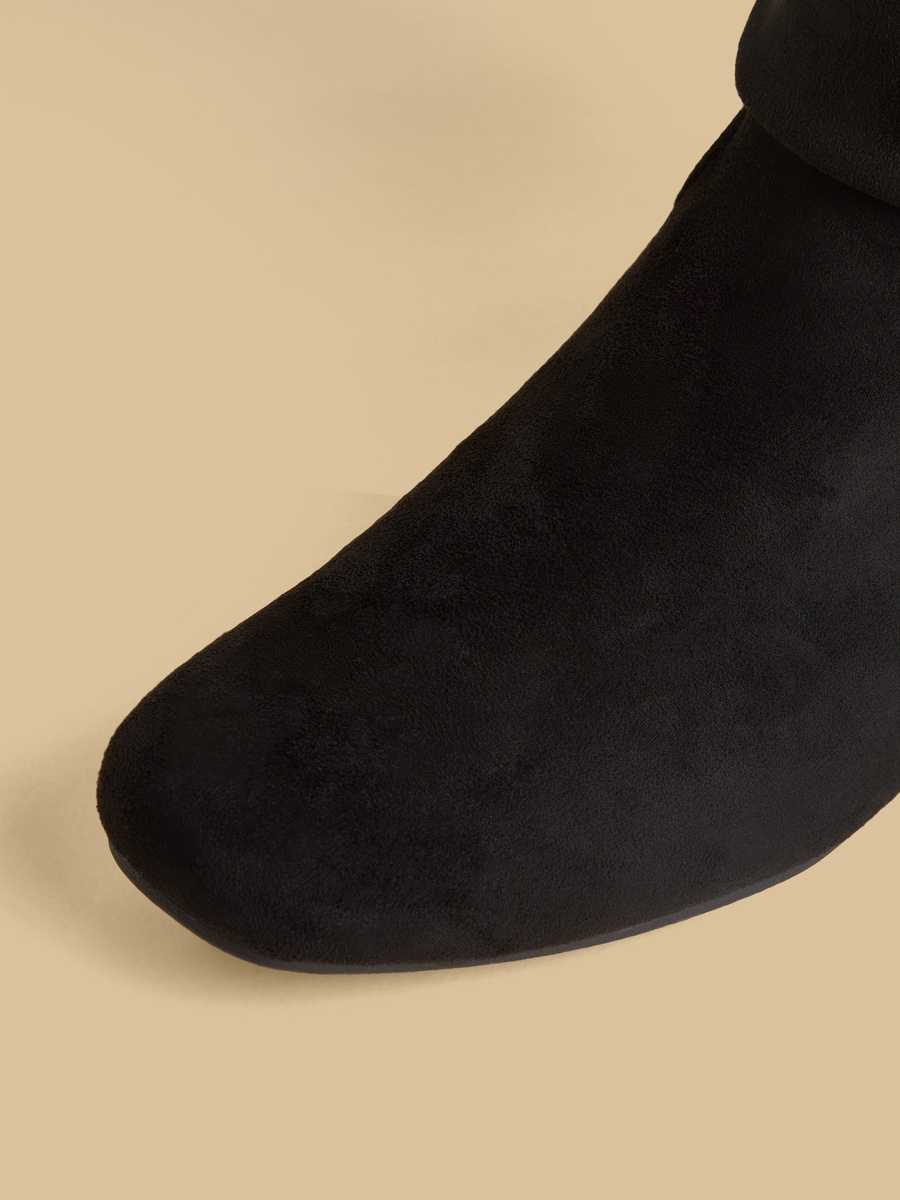 Textured Boots with Zip Closure