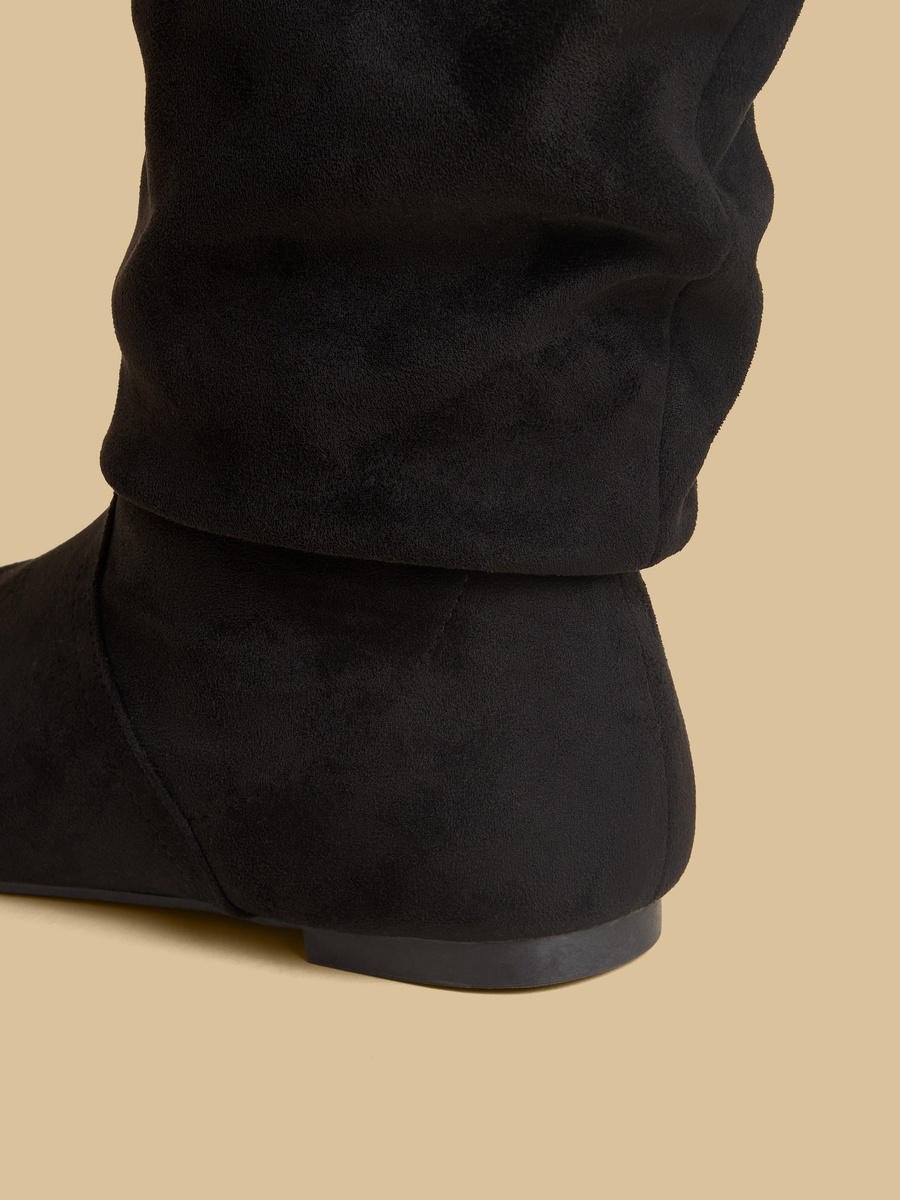 Textured Boots with Zip Closure