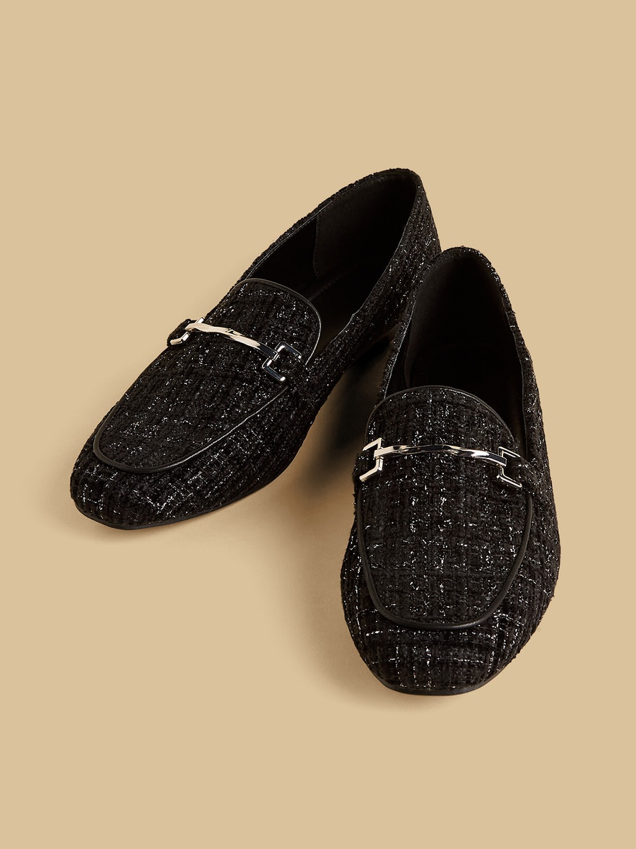 Sequin Embellished Loafers