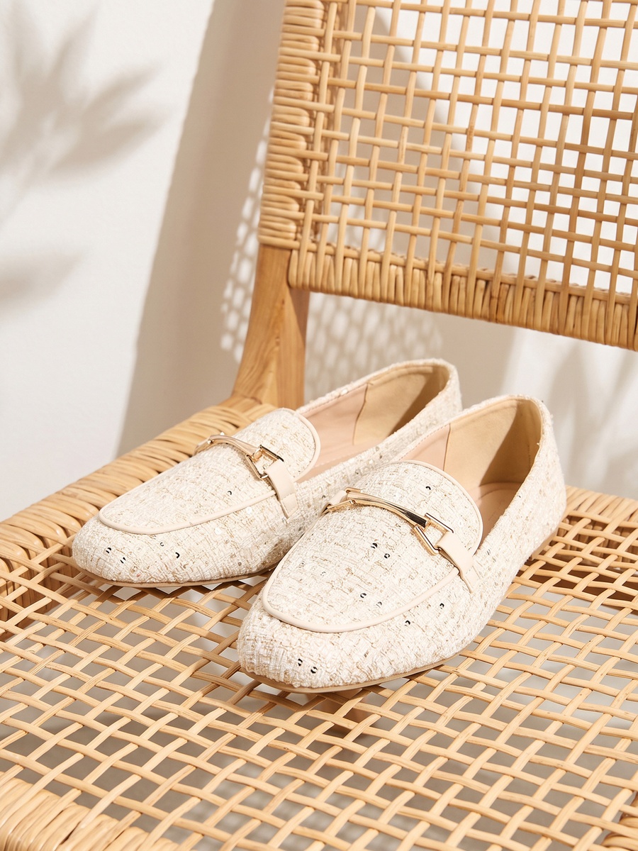Sequin Embellished Loafers
