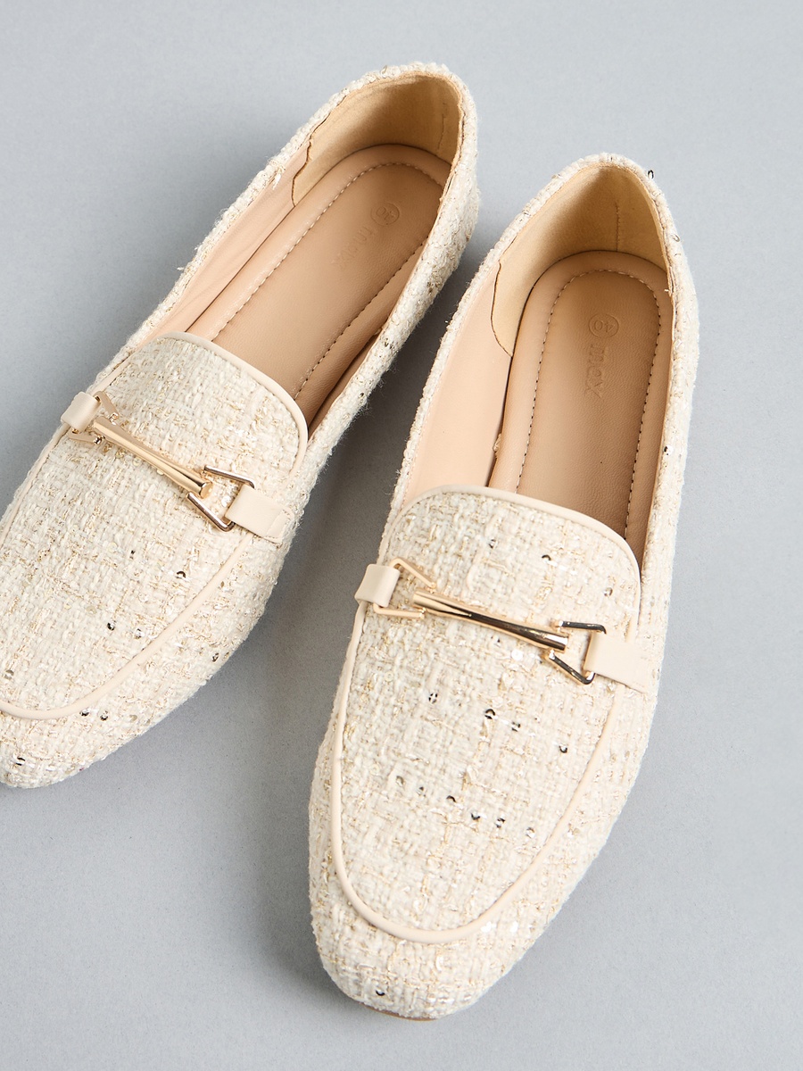 Sequin Embellished Loafers