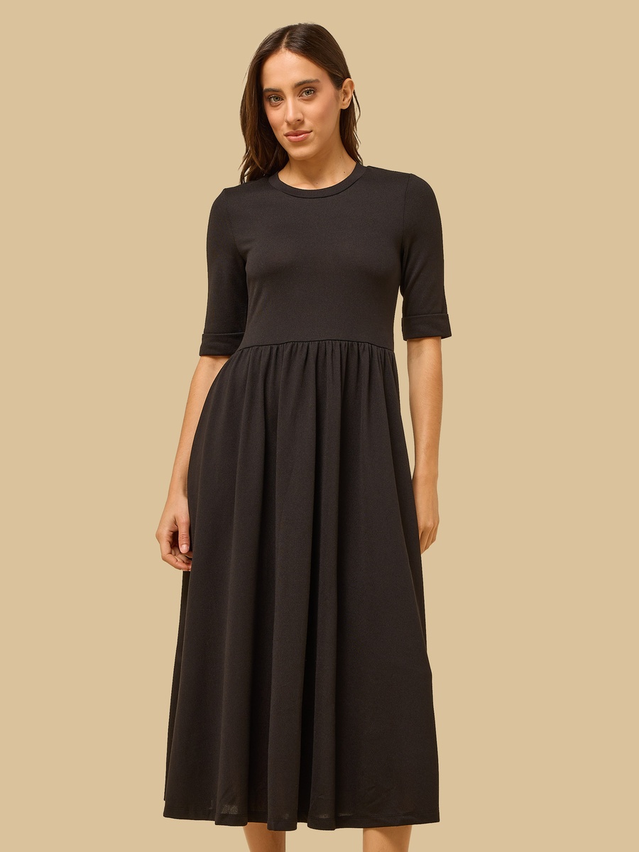 Textured Midi Dress