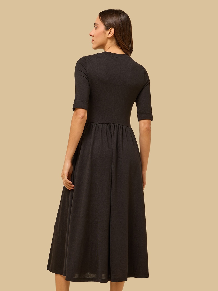 Textured Midi Dress