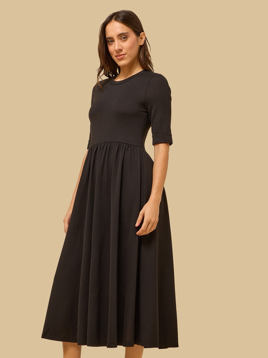Textured Midi Dress