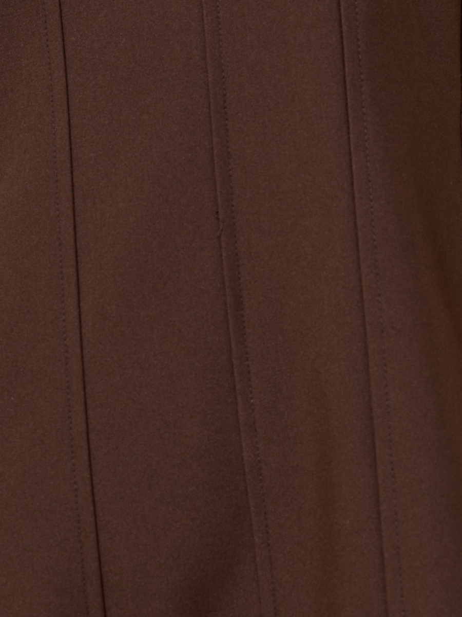 V-neck Midi Dress with Volume Sleeves