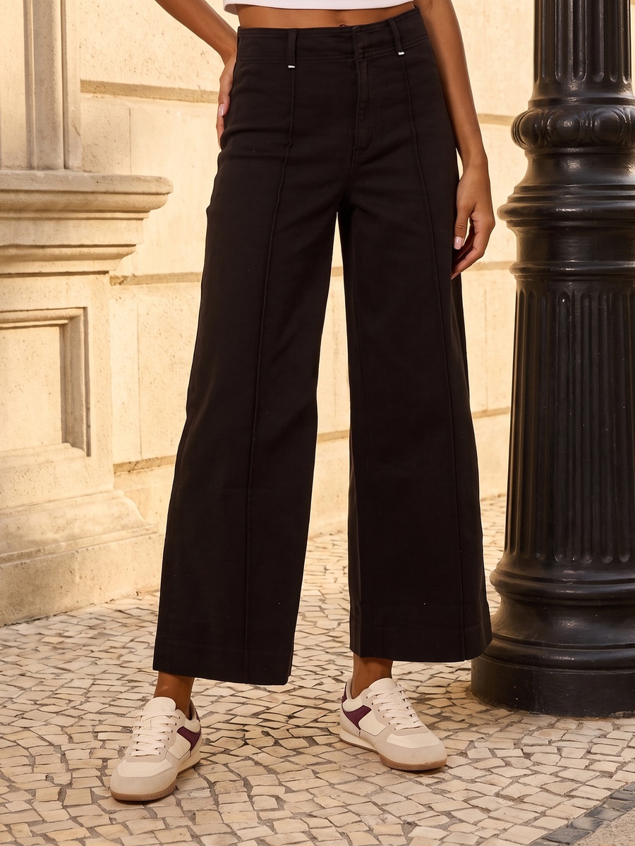 Pintuck High-Rise Jeans