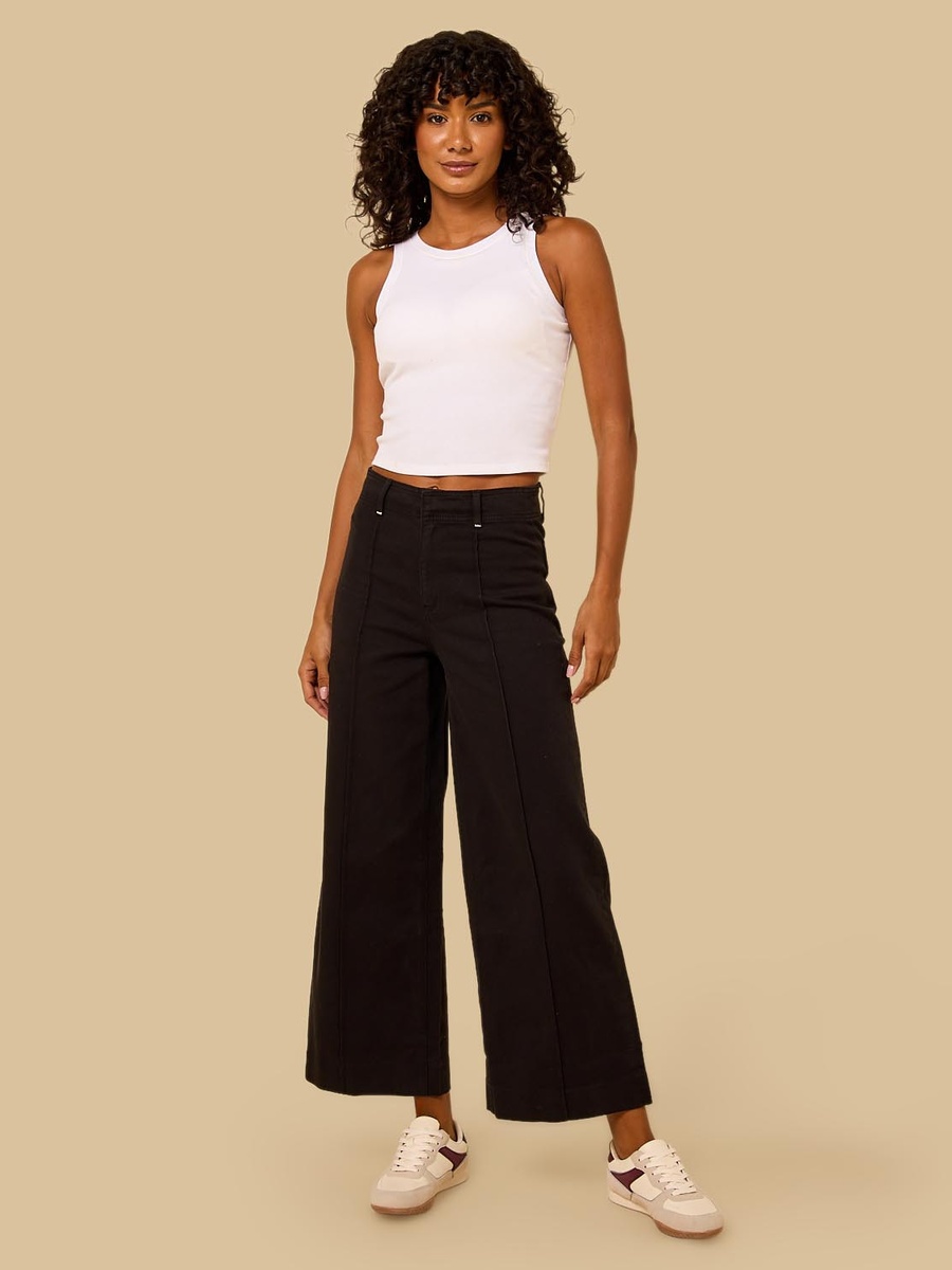 Pintuck High-Rise Jeans