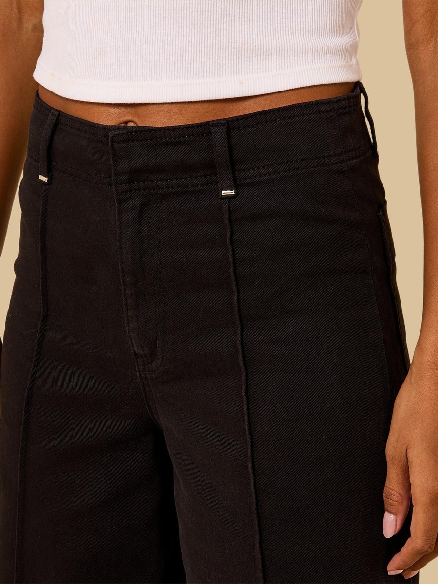 Pintuck High-Rise Jeans