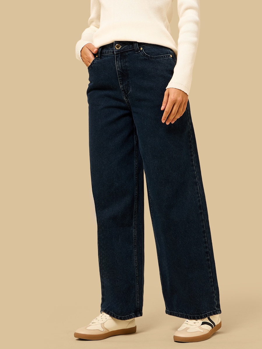 High Rise Wide Leg Jeans