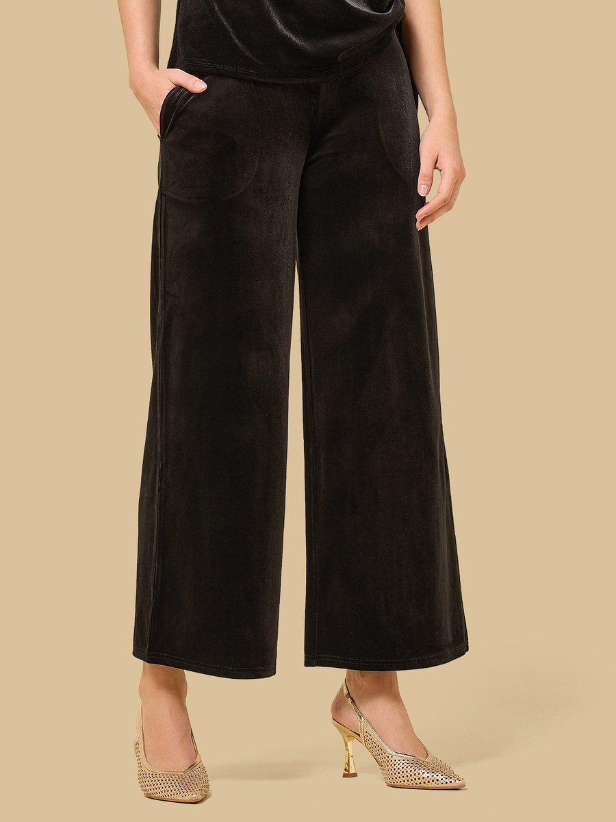 Velour Wide Leg Pants