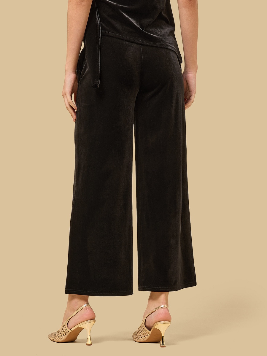 Velour Wide Leg Pants