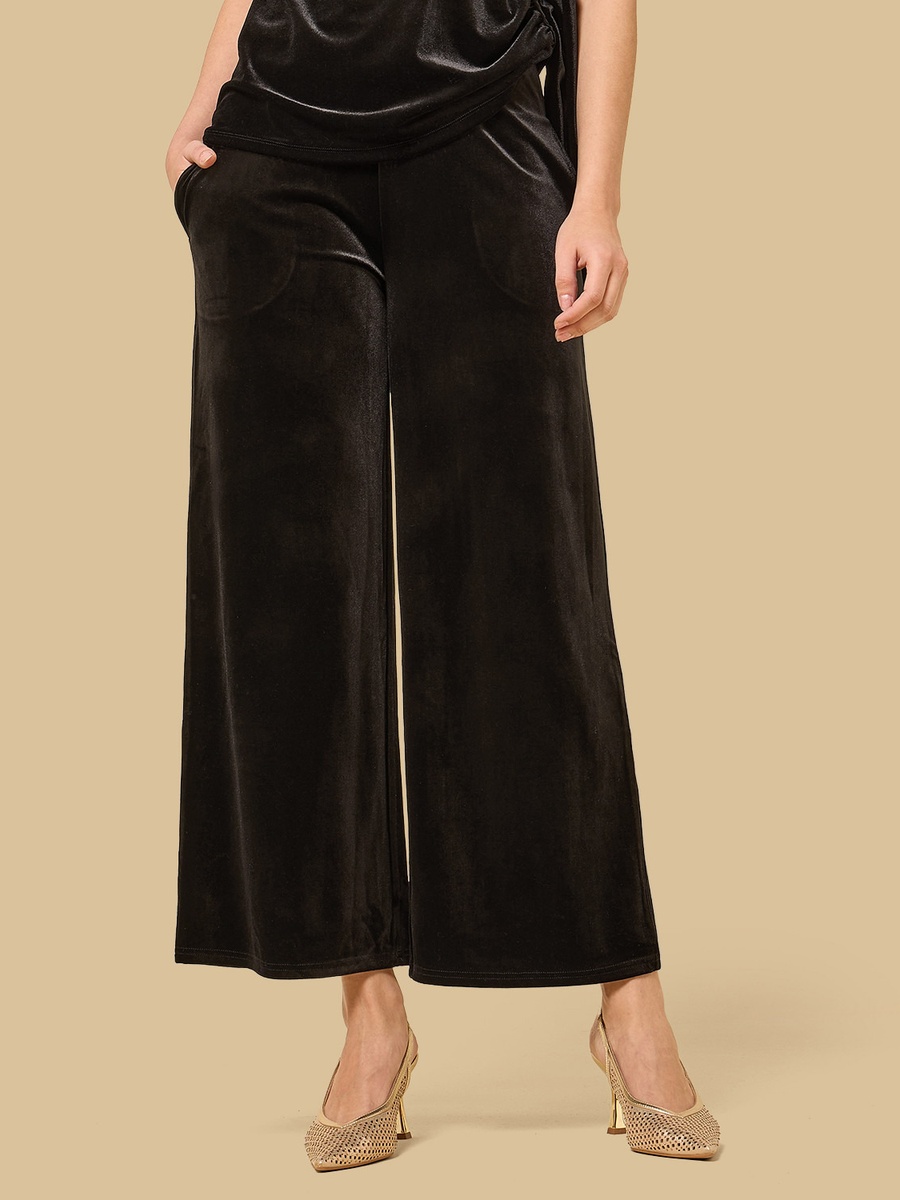 Velour Wide Leg Pants