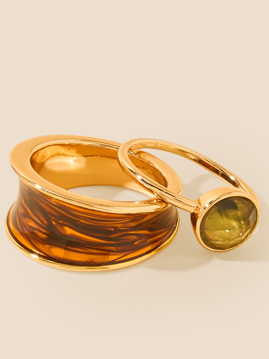 Pack of 5 - Assorted Metallic Ring