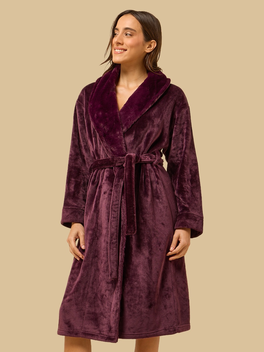 Fleece Textured Robe