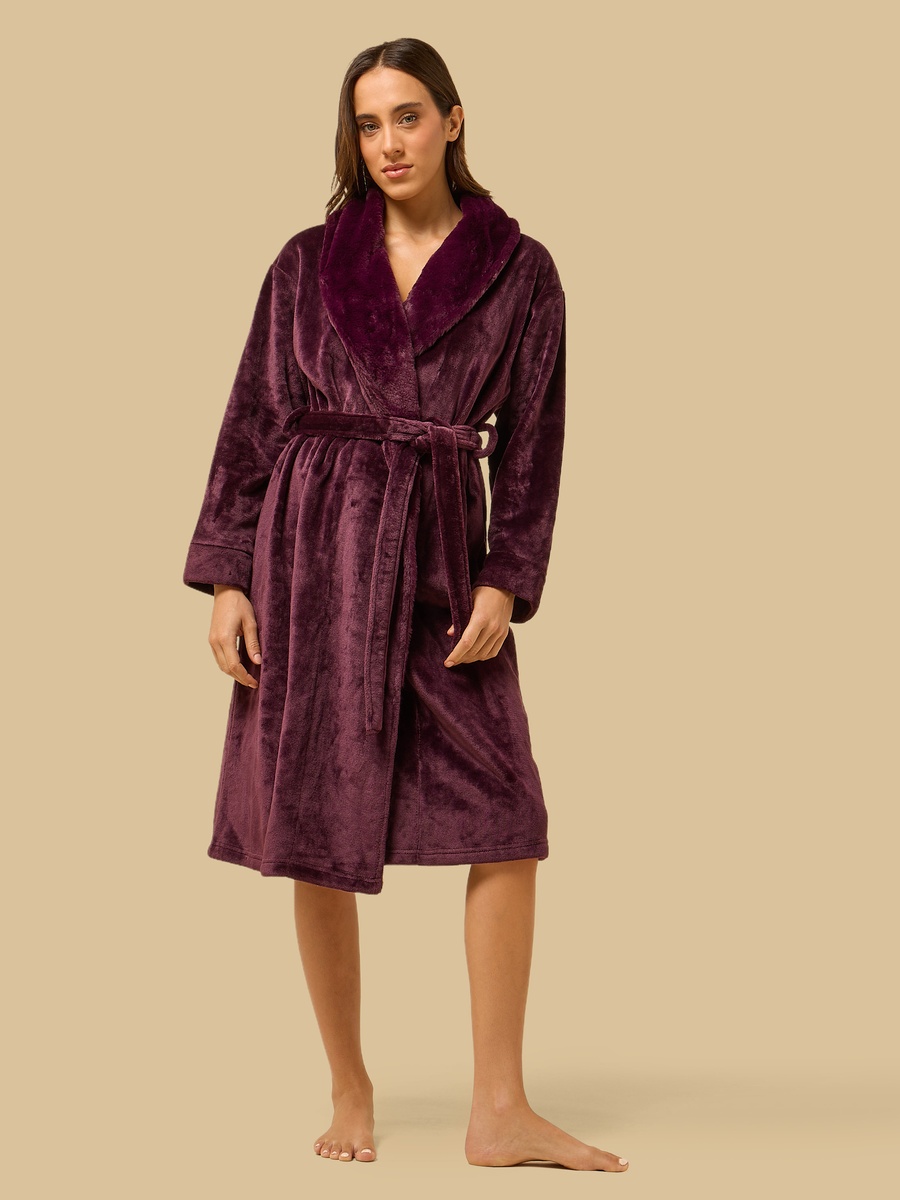 Fleece Textured Robe