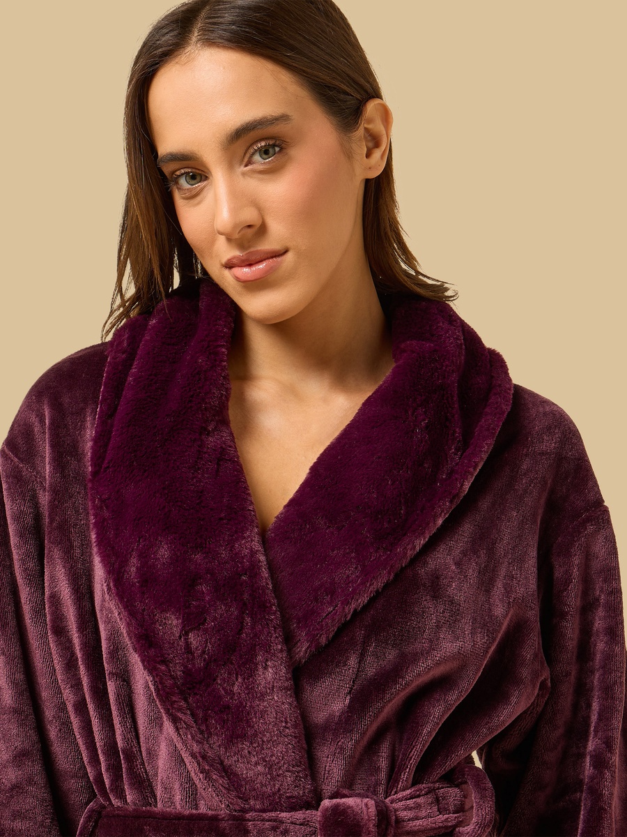 Fleece Textured Robe