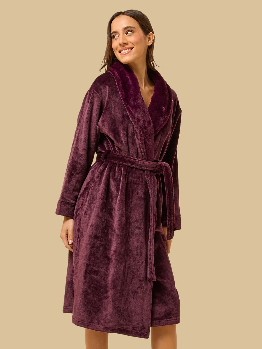 Fleece Textured Robe